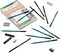 Drawing Set - Sketching and Charcoal Pencils - 100 Page Drawing Pad, Kneaded Eraser. Art Kit and Supplies for Kids, Teens and Adults
